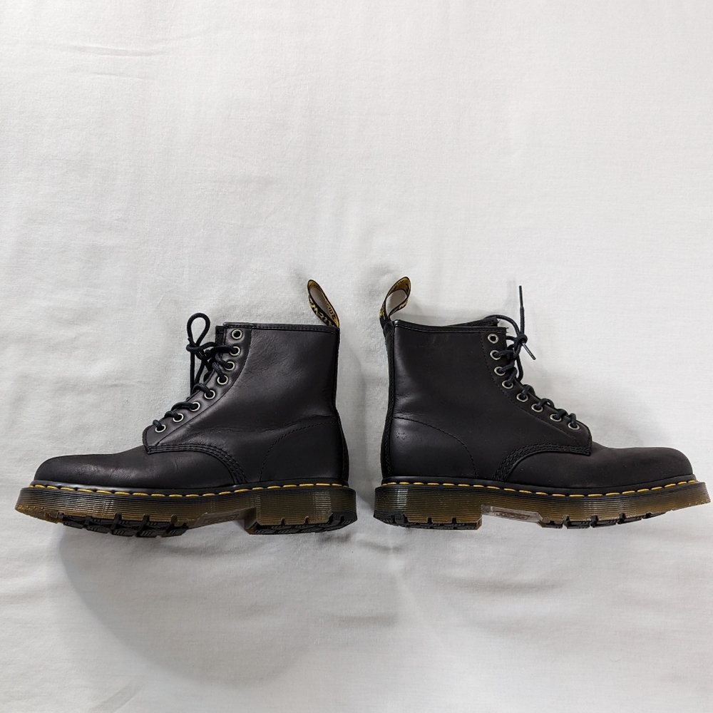Dr. Martens 1460 Black Wintergrip Lace Up Boots - Picture 3 of 10
